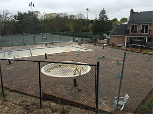 commercial pool patio brick pavers